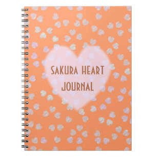 Cuaderno corazones sakura