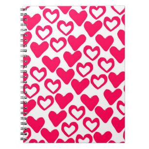 Cuaderno Corazones simples 2014