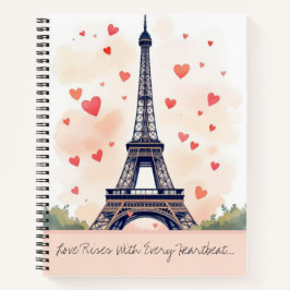 Cuaderno Corazones sobre París