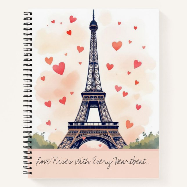 Cuaderno Corazones sobre París (Anverso)