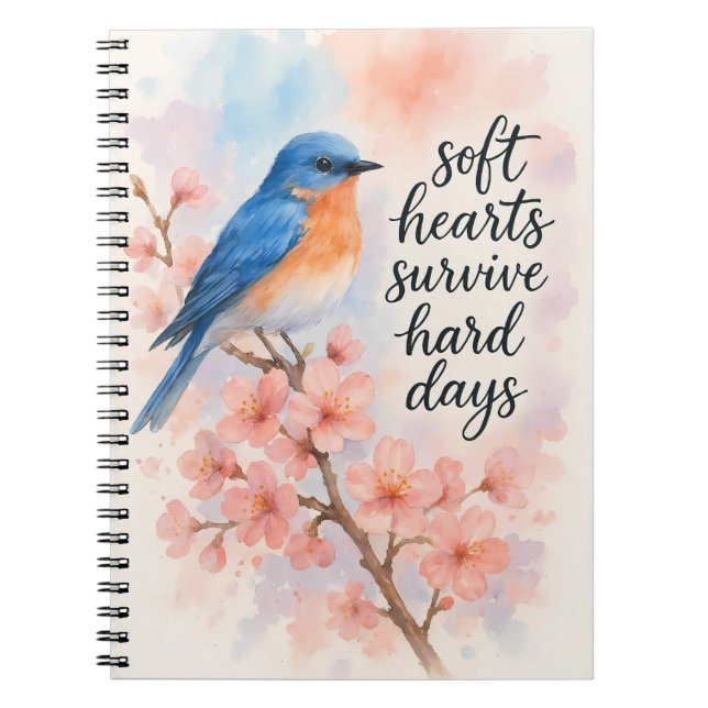 Cuaderno Corazones Suaves Sobreviven Días Duros (Frente)