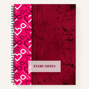 Cuaderno Corazones y división infinita