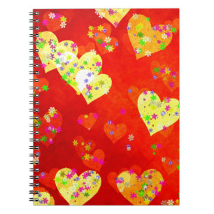 Cuaderno Corazones y flores