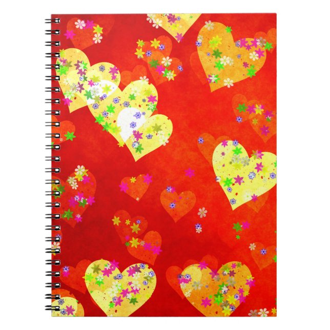 Cuaderno Corazones y flores (Frente)