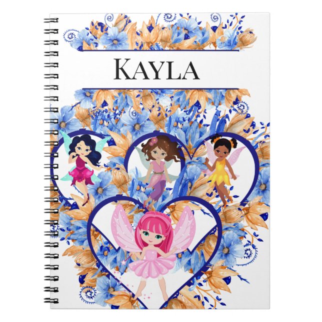 Cuaderno Corazones y hadas (Frente)