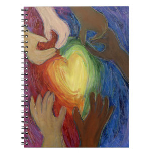 Cuaderno Corazones y manos aman la diversidad de arte Diari