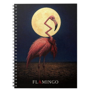 Cuaderno Corbata de flamenco gótico Surrealista