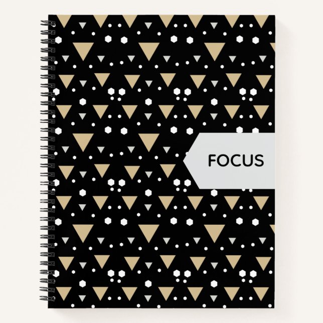 Cuaderno Corbata Midnight Geometry Luxe (Anverso)