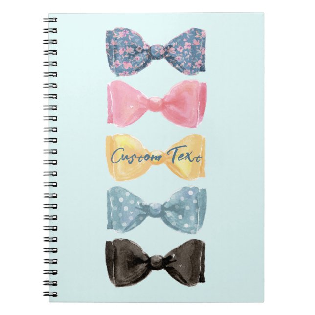 Cuaderno Corbatas de lazo personalizadas (Frente)