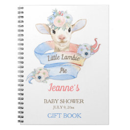 Cuaderno Corderito Bebé Rosa Azul Guardería Granja Pasteles