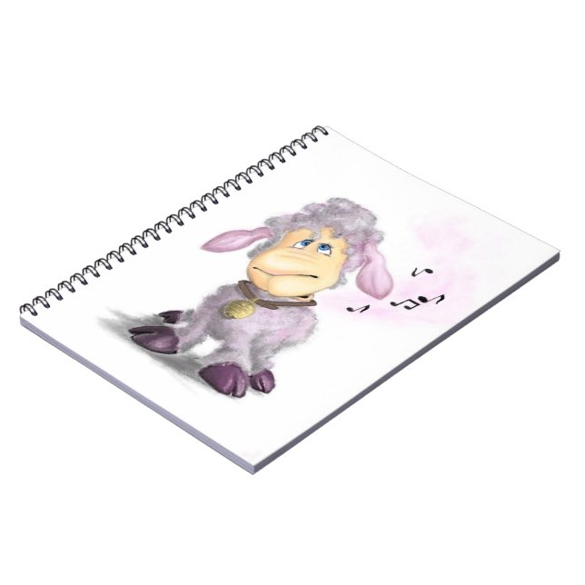 Cuaderno Cordero pequeño con Campana - Añadir tu texto / no (Lado Izquierdo)