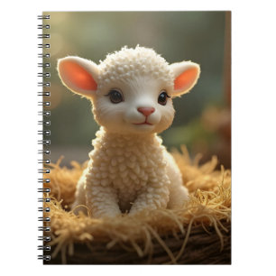 CUADERNO CORDERO PEQUEÑO Y BONITO EN EL PESEBRE