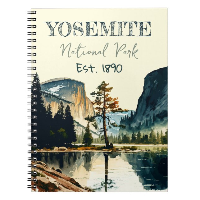 Cuaderno Cordillera del Parque Nacional Yosemite Media Dome (Frente)