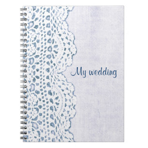 Cuaderno cordón del país en la arpillera mi libro del boda