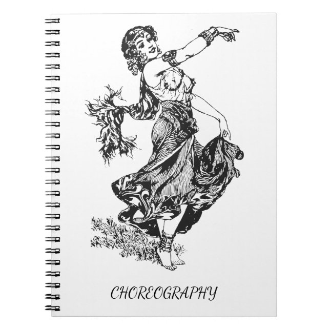 Cuaderno Coreografía de la bailarina de la danza del (Frente)
