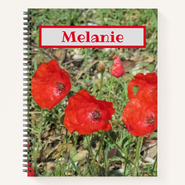 Cuaderno Corfu Red Poppies (Anverso)
