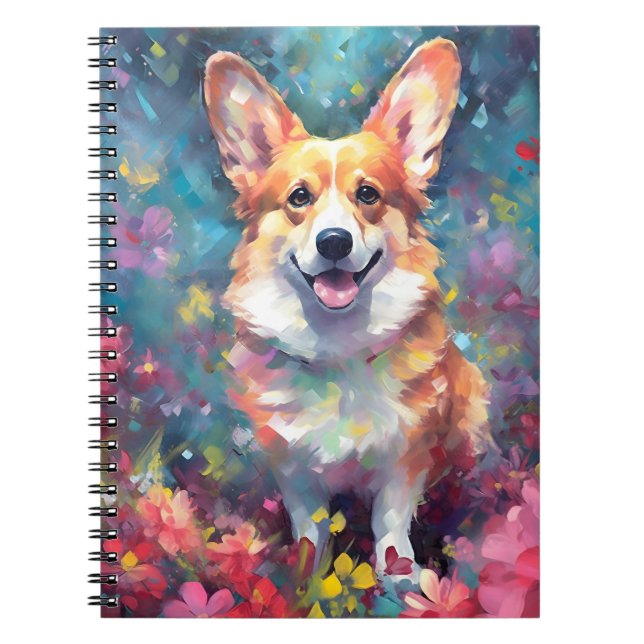 Cuaderno Corgi colorido (Frente)