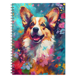 Cuaderno Corgi colorido