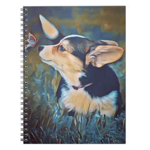 Cuaderno Corgi con la mariposa