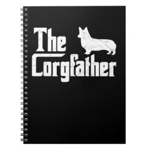 Cuaderno Corgi Papá el Corgfather Camiseta Divertida para A