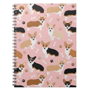 Cuaderno Corgi Perro Paws and Bones