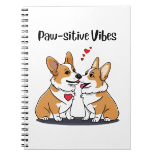 Cuaderno Corgis Vibes enamorados