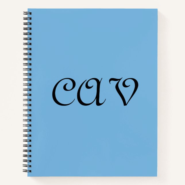 Cuaderno Cornflower Blue  (Anverso)