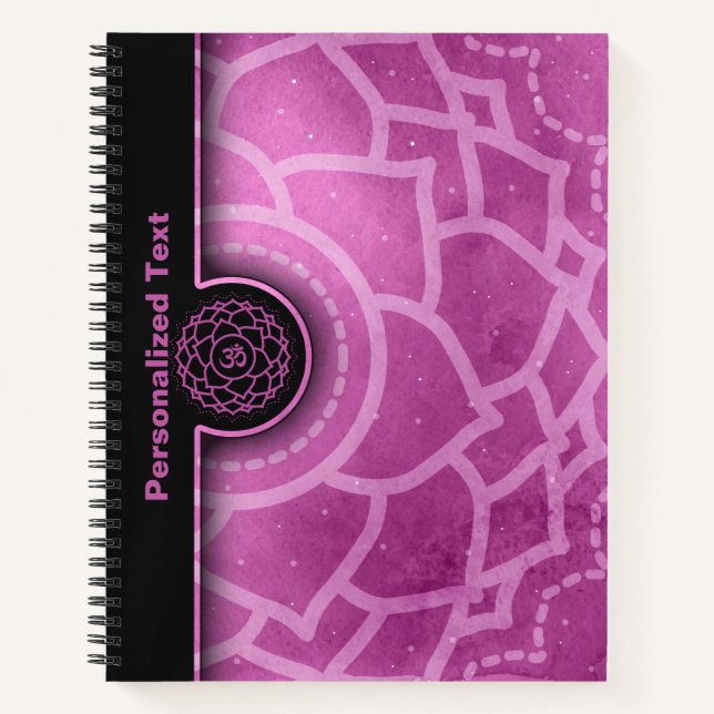 Cuaderno Corona Chakra Sahasrara Sanación energética (Anverso)