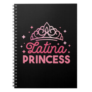 Cuaderno Corona de la princesa latina rosada
