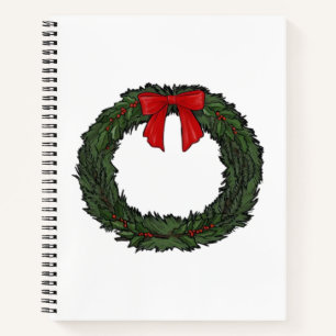 Cuaderno Corona de Navidad Clásica