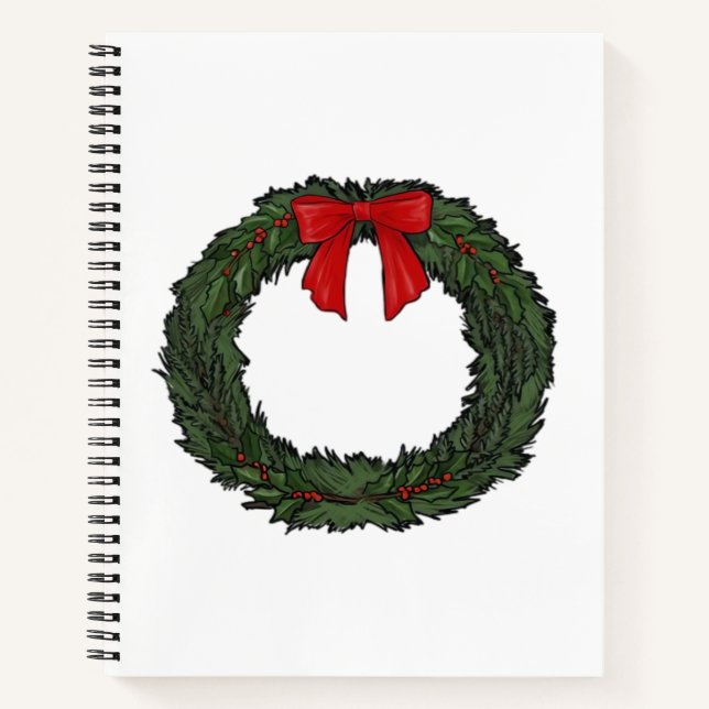 Cuaderno Corona de Navidad Clásica (Anverso)