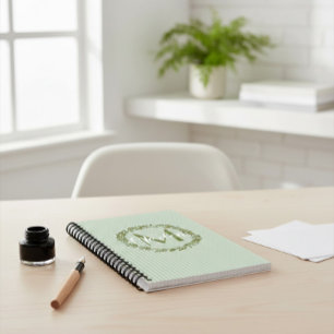 Cuaderno Corona de Olivo Personalizada con Monograma