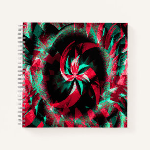 Cuaderno Corona de Yule giratoria....