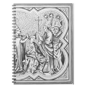 Cuaderno Coronación de Carlomagno (742-814) después de un
