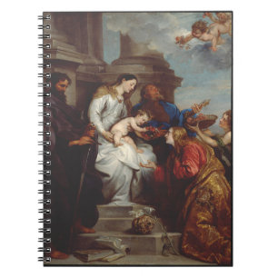 Cuaderno Coronación de Santa Rosalía por Anthony van Dyck
