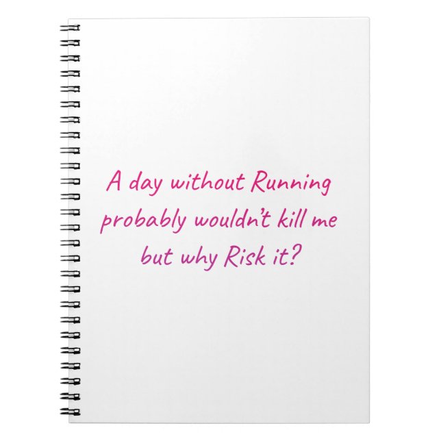 Cuaderno Corre con sentido del humor (Frente)