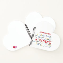 Cuaderno Corredor con palabras personalizadas
