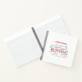 Cuaderno Corredor con palabras personalizadas