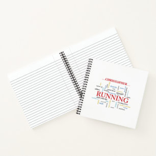 Cuaderno Corredor con palabras personalizadas