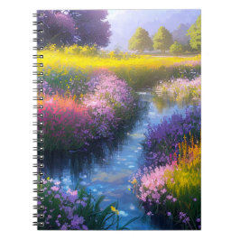 Cuaderno Corriente en el campo de las flores