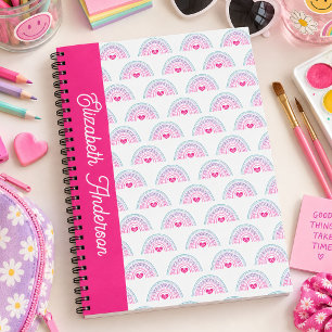 Cuaderno Corta Chica Arcoíris Boho Rosa