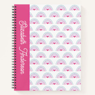 Cuaderno Corta Chica Arcoíris Boho Rosa