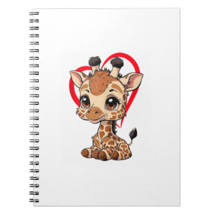 Cuaderno Cortar pequeña jirafa Adultos Niños Hombres Mujere
