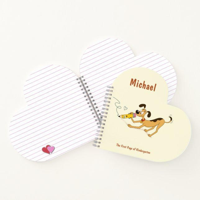 Cuaderno Cortar perro con lápiz (Interior)