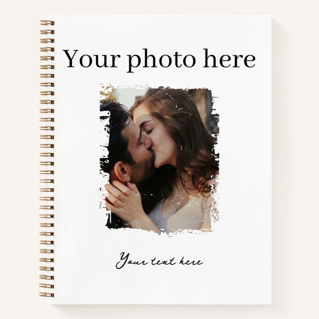 Cuaderno Corte Couple Personalizado Photo Journals (Anverso)