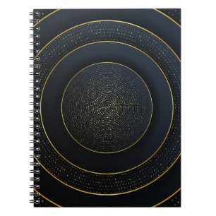 Cuaderno Corte de papel de lujo: Gradiente dorado.