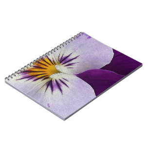 Cuaderno Cortejo púrpura de pana blanca