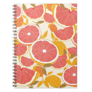 Cuaderno Cortes de pomelo con hojas