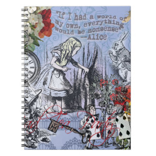 Cuaderno Cortina de tonterías de Alicia tierra de maravilla