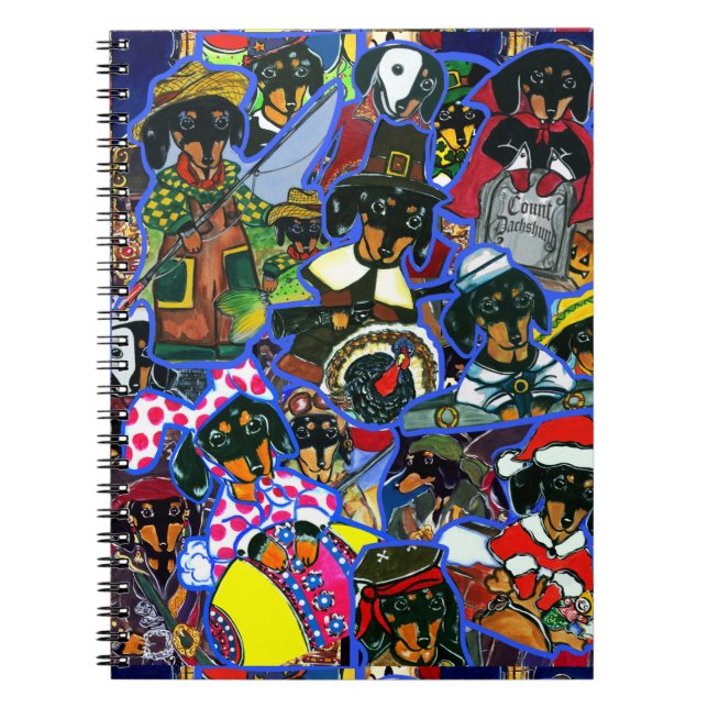 Cuaderno Cortos de Dachshund (Frente)